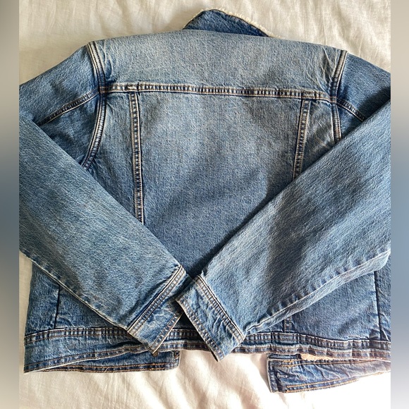 Jean denim shearling jacket target universal thread - Picture 2 of 13